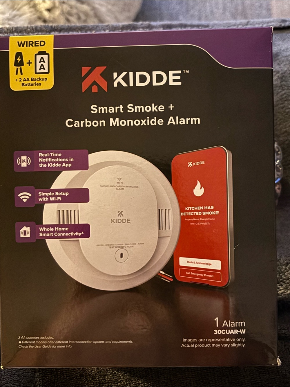 Kidde Smart Smoke + Carbon Monoxide Alarm — White